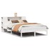 Cama con estantería sin colchón madera maciza blanca 140x200