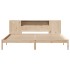 Cama con estantería sin colchón madera maciza de pino