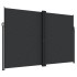 Toldo lateral retráctil negro 220x1000