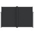 Toldo lateral retráctil negro 220x1000