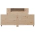 Estructura de cama sin colchón madera de pino blanco 150x200