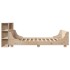 Estructura de cama sin colchón madera de pino blanco 150x200