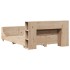 Estructura de cama sin colchón madera de pino blanco 150x200
