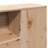 Estructura de cama sin colchón madera de pino blanco 150x200