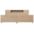Estructura de cama sin colchón madera maciza de pino 180x200