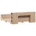 Estructura de cama sin colchón madera maciza de pino 180x200
