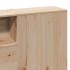 Estructura de cama sin colchón madera maciza de pino 180x200