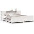 Cama sin colchón madera maciza de pino blanca 180x200