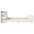 Cama sin colchón madera maciza de pino blanca 180x200