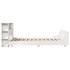 Estructura de cama sin colchón madera de pino blanca 120x200