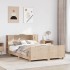 Estructura de cama sin colchón madera maciza de pino 140x190