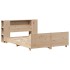 Estructura de cama sin colchón madera maciza de pino 140x190