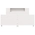 Estructura de cama sin colchón madera maciza blanca 120x190