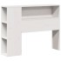 Estructura de cama sin colchón madera maciza blanca 75x190