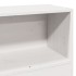 Estructura de cama sin colchón madera maciza blanca 75x190