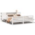 Cama sin colchón madera maciza de pino blanca 180x200