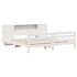 Cama sin colchón madera maciza de pino blanca 180x200