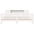 Cama sin colchón madera maciza de pino blanca 180x200