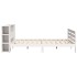 Cama sin colchón madera maciza de pino blanca 180x200