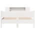 Estructura de cama sin colchón madera maciza de pino 160x200