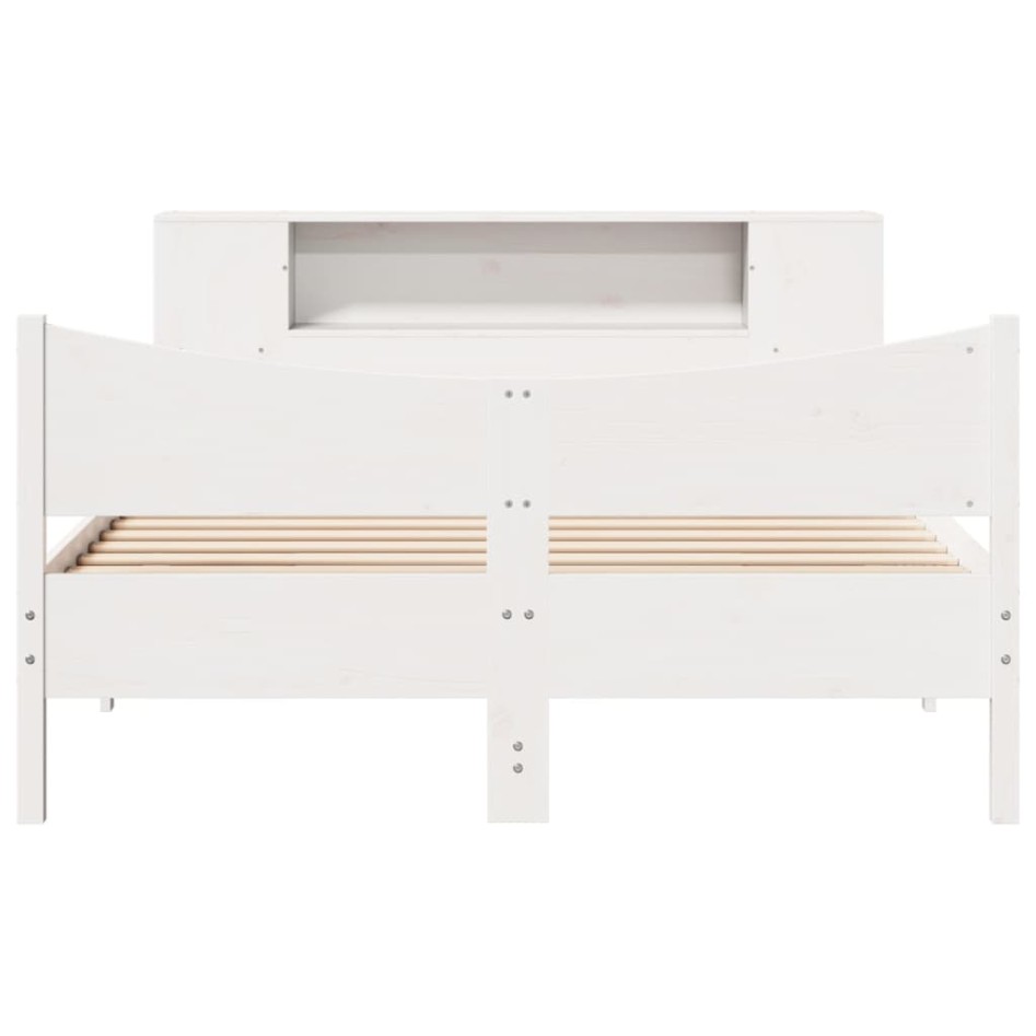 Estructura de cama sin colchón madera maciza de pino 160x200