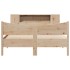 Estructura de cama sin colchón madera de pino blanco 150x200