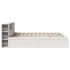 Cama sin colchón madera maciza de pino blanca 180x200