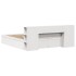Cama sin colchón madera maciza de pino blanca 180x200