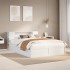 Estructura de cama sin colchón madera de pino blanca 140x200
