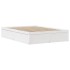 Estructura de cama sin colchón madera de pino blanca 140x200