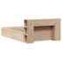 Estructura de cama sin colchón madera maciza de pino 140x190