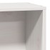 Estructura de cama sin colchón madera maciza blanca 75x190
