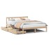 Estructura de cama sin colchón madera de pino maciza 120x200