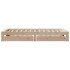 Estructura de cama sin colchón madera maciza de pino 90x200