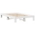 Estructura de cama sin colchón madera de pino blanca 120x200