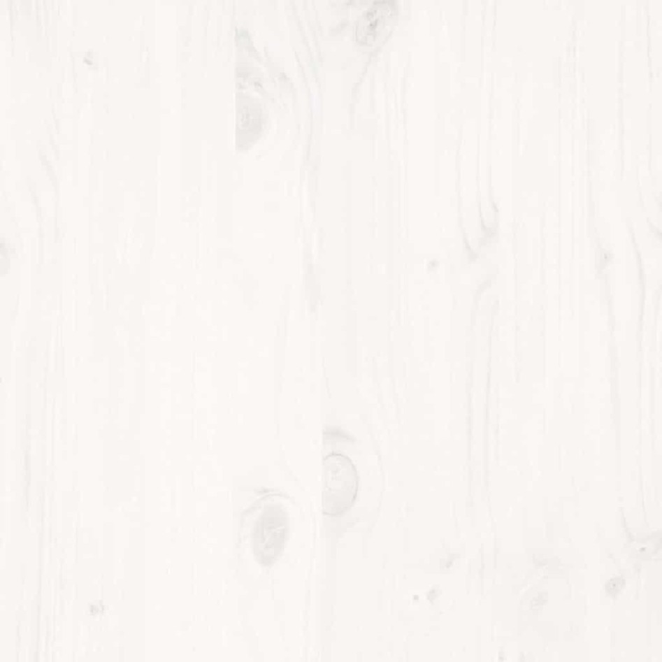 Estructura de cama sin colchón madera de pino blanca 120x200