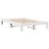 Estructura de cama sin colchón madera de pino blanco 135x190