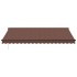 Toldo retráctil manual marrón 450x350