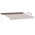 Toldo retráctil manual marrón 450x350