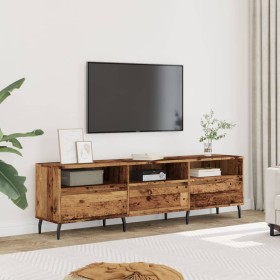 Mueble de TV madera ingeniería madera envejecida 150x30x44,5