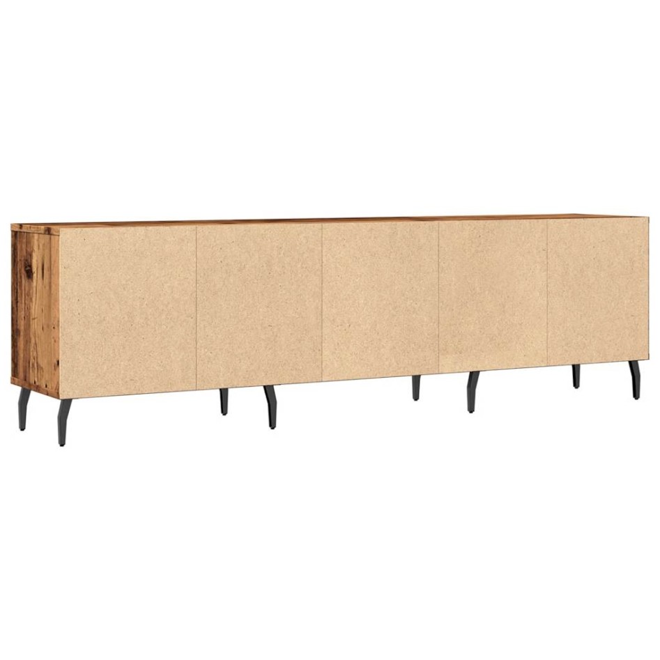 Mueble de TV madera ingeniería madera envejecida 150x30x44,5