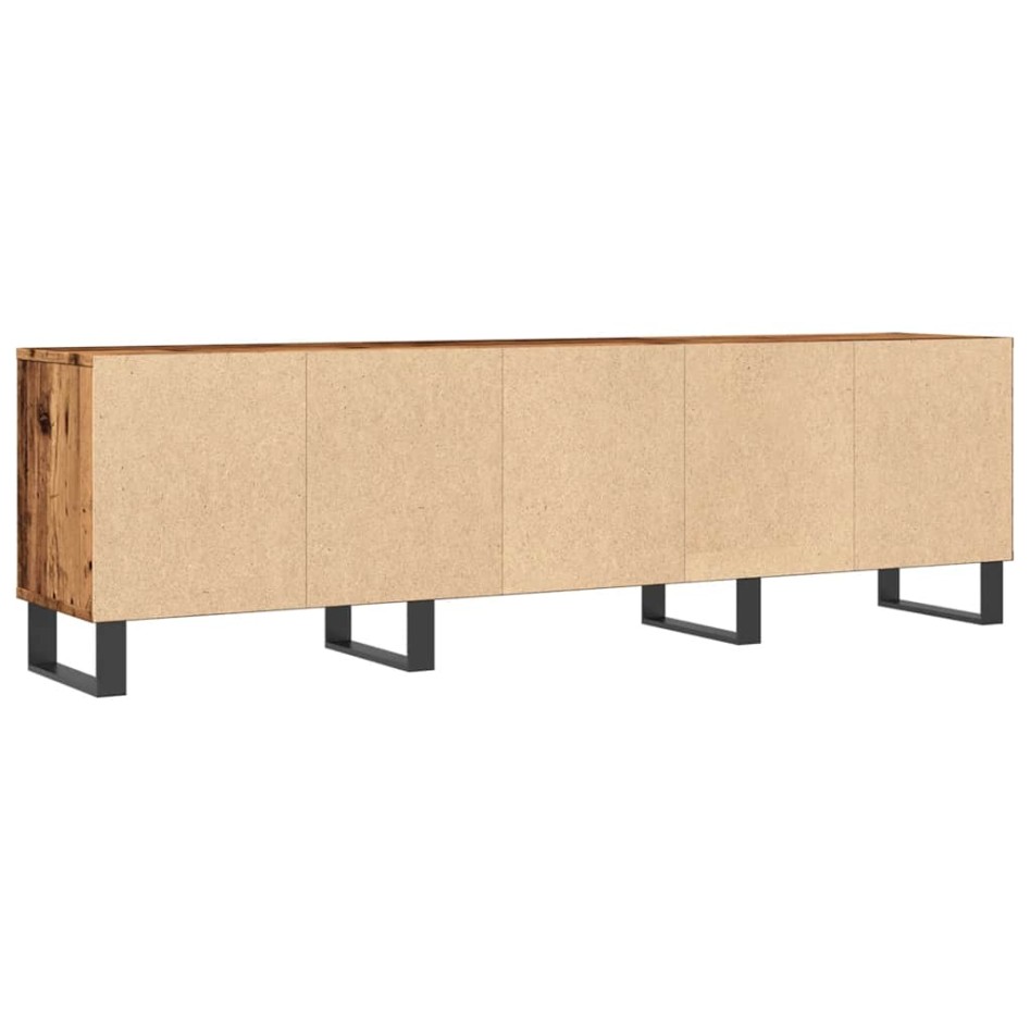 Mueble de TV madera ingeniería madera envejecida 150x30x44,5