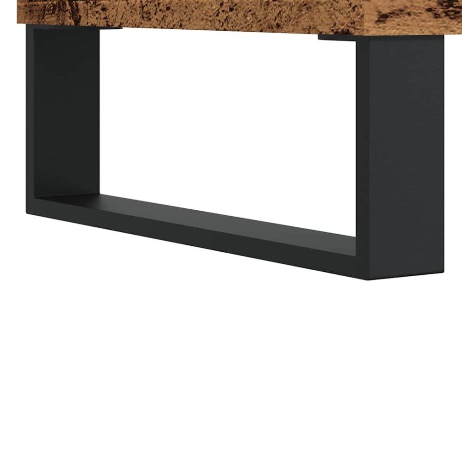 Mueble de TV madera ingeniería madera envejecida 150x30x44,5