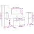 Juego de muebles de baño 4 piezas madera ingeniería