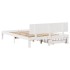 Estructura de cama con cajones madera de pino blanco 120x200