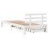 Estructura cama con cajones madera maciza pino blanco 90x200