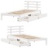 Estructura cama con cajones madera maciza pino blanco 90x200