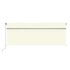 Toldo retráctil manual con persiana crema 4,5x3