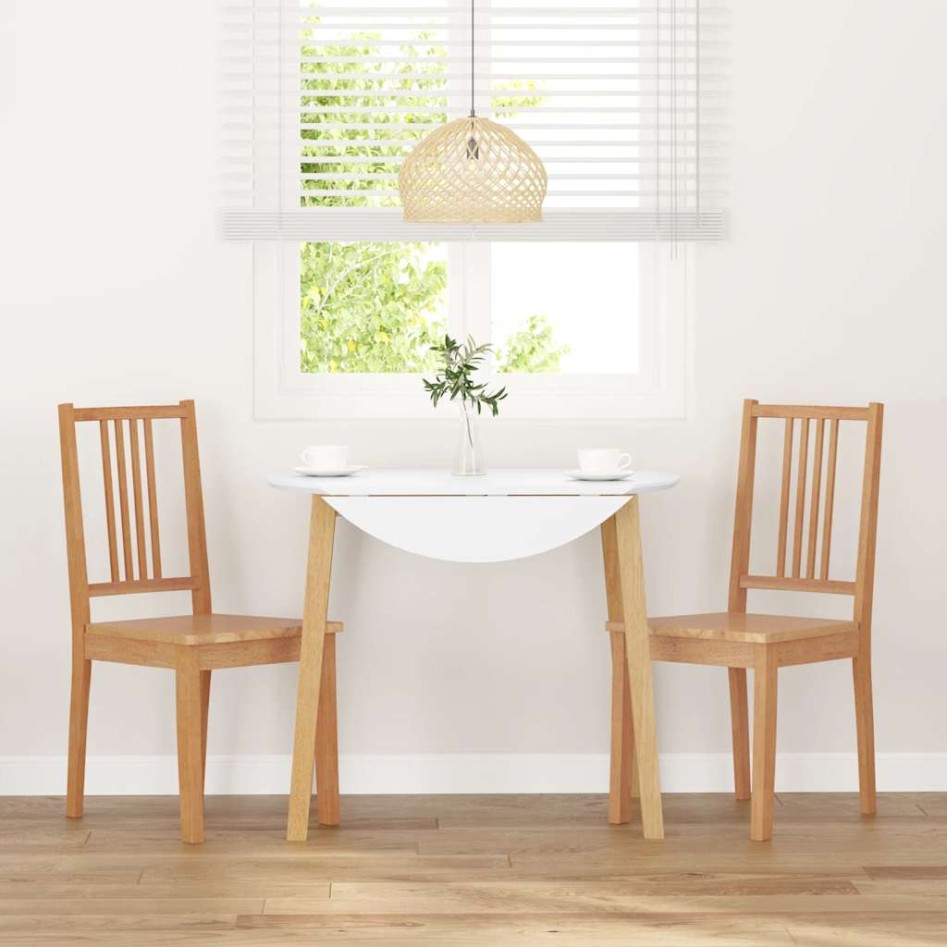 Sillas de comedor  2 uds madera maciza natural