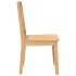 Sillas de comedor  2 uds madera maciza natural